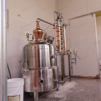 Vente directe d'usine, machines de distillation de vodka, de brandy et de vin en acier inoxydable semi-automatiques personnalisées, distillateurs d'alcool