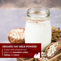 Poudre de lait d'avoine 2LB, lait en poudre pour la pâtisserie, la cuisine et les boissons