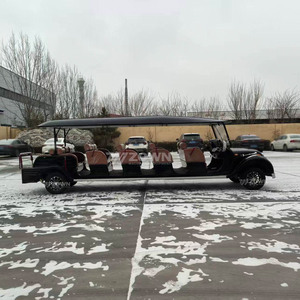 Voiture de tourisme électrique rétro vintage à performance stable, 8 places, style classique, pour les centres de villégiature, les parcs à thème et le transport touristique - Product Image 2