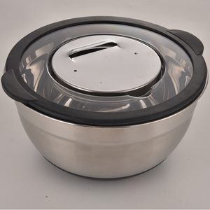 Set di Ciotole <span class=keywords><strong>Fungho</strong></span> in Acciaio Inox da 1.5-3.0-5.0 Qt con 3 Grattugie, Coperchi Ermetici e Base in Silicone - Ecologico e Lavabile in Lavastoviglie - Product Image 3