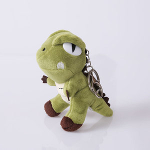 Dễ Thương Kawaii khủng long Keychain vui phim hoạt hình phim hoạt hình túi Mặt dây chuyền đồ chơi sang trọng Thú nhồi bông Keyring quyến rũ - Product Image 3