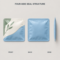 Sachets de thé vides imprimés en héliogravure personnalisés, emballage plat pour sachets de thé, enveloppe à trois soudures latérales, pochette en aluminium, emballage pour thé vert aux herbes