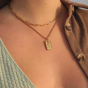 Custom Gepersonaliseerde 18K Gold <span class=keywords><strong>Tarot</strong></span> Hanger Ketting Zon Sterren Liefhebbers Rvs Witchy Sieraden Cadeaus Voor Haar - Product Image 5