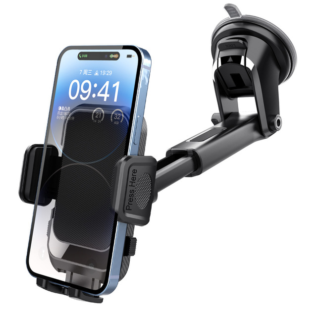New Car Dashboard Phone Navigation Holder Retractable Car Suction Cup Holder Center Console Phone Mount Hot Selling Cross Border