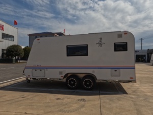 Caravanas de Camping Modernas y Ligeras de Aluminio de Alta Calidad, Remolques de Viaje con Doble Eje para Familias, para Viajes al Aire Libre - Product Image 5