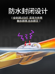 9g 13g feux de piégeage d'appâts de poisson lampe fisheye <span class=keywords><strong>en</strong></span> tranches obliques - Product Image 4