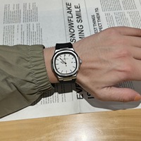Montre-bracelet à quartz pour homme, étanche 30M, cadran multicolore, bracelet en silicone, décontractée et professionnelle