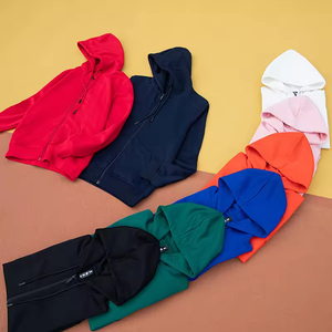Felpa Sportiva da Uomo con Zip Integrale in Cotone, Design Personalizzato con Logo, Oversize, Tinta Unita, Lavorata a Maglia - Product Image 2