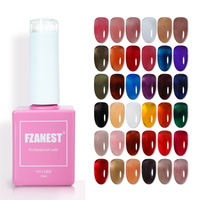 FZANEST 36 Couleurs Nude Jelly Gel Polish Set Light Color Gel Vernis À Ongles 15ml Transparent Cristal Manucure Kit