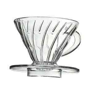 Produce versare sopra il caffè gocciolatore filtro gocciolatore caffè in vetro borosilicato filtro caffè versato sul gocciolatore