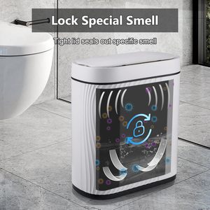 Hot Sale Smart Induction Garbage <b>Bin</b> <b>Automatic</b> Lid Opening Large Capacity Garbage <b>Bin</b> Kitchen Bathroom Odor Proof Garbage <b>Bins</b> - Product Image 5