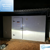 Chambre Froide Économe en Énergie Entièrement Personnalisable Température Tension Dimensions de la Porte Compresseur Emerson Copeland pour Tous Types de Stockage Alimentaire