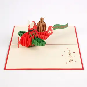 Wholesale From Vietnam Manufacturer Invitation 3D Greeting Cards Pop up Suppliers handmade Gift