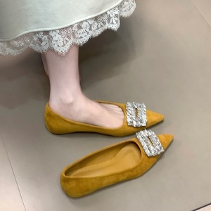 <span class=keywords><strong>Scarpe</strong></span> Eleganti da Sera Invernali Leggere con Tacco Interno, Fibbia Quadrata con Strass, Punta Affusolata e Stile Raffinato - Product Image 6