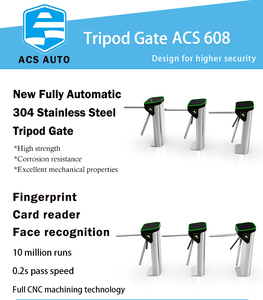 ACS Tự động kiểm soát truy cập Tripod turnstile cổng-Tích hợp Nhận dạng khuôn mặt, RFID & QR Reader cho phòng tập thể dục và vui chơi giải trí địa điểm - Product Image 2