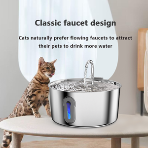 304 in acciaio inox Plug-in Pet fontana di acqua 4L grande capacità con finestra trasparente per gatti & cani uso interno - Product Image 2