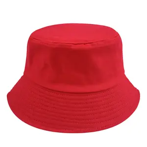 Хит продаж, простая шляпа-ведро, оптовая продажа, хлопковая и льняная шляпа для взрослых детей