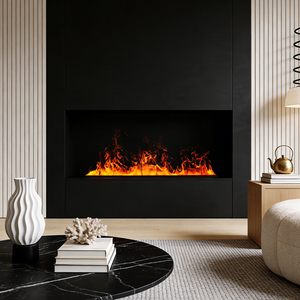 <span class=keywords><strong>Cheminée</strong></span> <span class=keywords><strong>électrique</strong></span> à vapeur d'eau artificielle avec flamme LED factice de 48 pouces, flamme 3D, vapeur d'eau automatique, <span class=keywords><strong>120</strong></span> <span class=keywords><strong>cm</strong></span> - Product Image 1