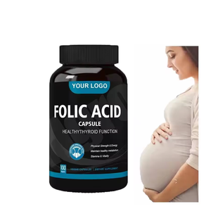 Label pribadi Vitamin B9, kapsul asam folat kapsul asam folat - Product Image 1
