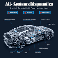 Ediag Mini Pk Mucar BT200 15 fonctions de réinitialisation Outil de diagnostic automobile OBD2 Scanner pour toutes les voitures Bluetooth Wi-Fi Système complet Mise à jour gratuite