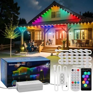 RGBIC Aleros Lámparas de pared <span class=keywords><strong>WiFi</strong></span> APP Control <span class=keywords><strong>LED</strong></span> Exterior Navidad Jardín Punto Iluminación APP Control <span class=keywords><strong>LED</strong></span> <span class=keywords><strong>Smart</strong></span> <span class=keywords><strong>LED</strong></span> <span class=keywords><strong>Strip</strong></span> Lights - Product Image 4