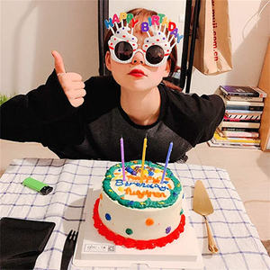 Gafas de Sol Novedosas para Fiesta de Cumpleaños, Gafas con Diseño de Pastel de Crema Dulce para Niños y Adultos, Artículos para Celebración de Cumpleaños - Product Image 6