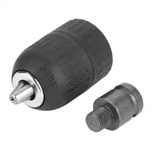 Bor Chuck 1/2-20Unf, Bor Tanpa Kunci 2-13Mm dengan Adaptor Chuck 1/2 untuk Konversi Kunci Impact