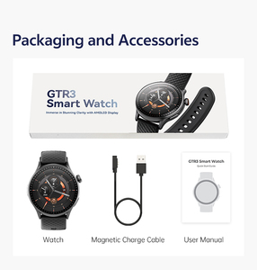 <span class=keywords><strong>Reloj</strong></span> Inteligente Deportivo para Mujer <span class=keywords><strong>GTR3</strong></span> con Pantalla AMOLED de 1.43 Pulgadas, Monitor de Salud, Resistente al Agua 3ATM, Modo Multideportivo - Product Image 5