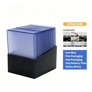 Protège-cartes rigide en PVC transparent, sécurisé pour l'archivage, pochette de protection pour cartes à collectionner et cartes sportives, sans acide, cartes de jeu - Product Image 1