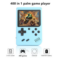 Портативная игровая консоль 400 в 1 с мини-играми, ретро-видеоприставка, 8-битная, с 3,0-дюймовым цветным ЖК-экраном, на батарейках