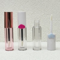 Bouteilles transparentes pour emballages de gloss à lèvres DIY, pour recharges de correcteur et de rouge à lèvres, tubes de gloss à lèvres vides avec grandes pointes de pinceau
