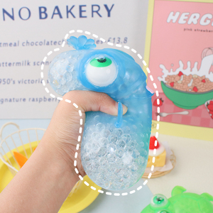 Balle anti-stress en TPR, jouets fantaisie, jouets de farces, logo imprimé, grenouille remplie de billes d'eau, jouets écologiques en TPR pour enfants, cadeau, jouets animaux marins - Product Image 2