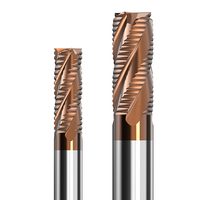 HUHAO HRC55 quatre cannelures spirale fraise tungstène acier métal fin fraise cnc carbure routeur outils H19010308