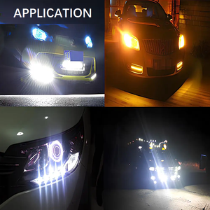 Car Eagle Eye Light 23mm 4014 12SMD Dual Color Turn Signal Daytime Running Light Spot Lamp Backup Motorcycle Parking Lamp DRL - Product Image 6