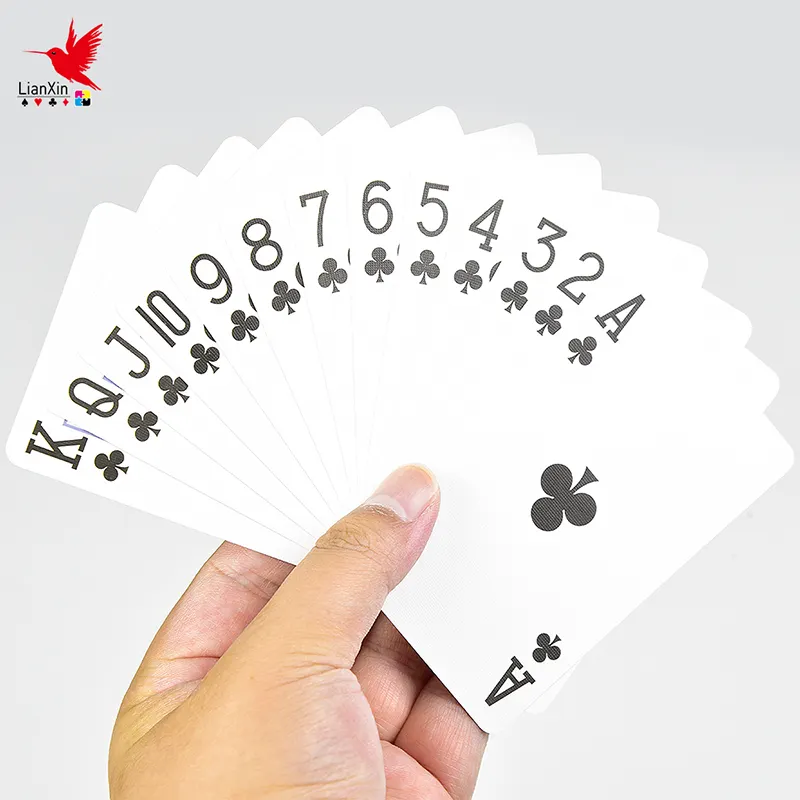 Aangepaste Grootte 63*88Mm/57*87 Fabriek Gedrukte Speelkaarten Voor Spel & Partij Doos Verpakt Custom Reclame Poker Uit China