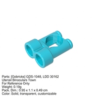 Gobricks - Accessoires en gros pour mini-figurines GDS-1048 - Blocs de construction LDD 30162 - Jumelles prismatiques - Télescope en stock - Pièces de briques