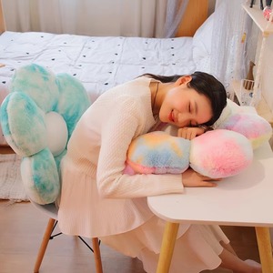 Wholesale Plush Flower Pillow Colorful Decorative Throw <b>Cushion</b> Soft Floral Accent Pillow Factory Supply for Home Decor - Product Image 5