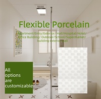 Panneau mural en porcelaine souple à texture de litchi en grès, pour revêtement décoratif extérieur et intérieur, matériau de décoration