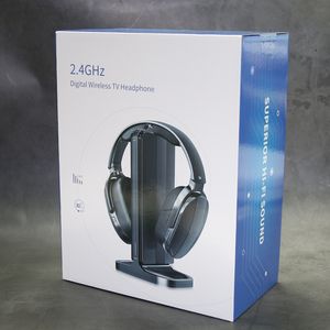 ชุดหูฟังไร้สายสำหรับทีวีระบบ RF 100ft 2.4GHz ชุดหูฟังสเตอริโอแบบครอบหูแท่นชาร์จแบบชาร์จสำหรับโทรทัศน์ - Product Image 6