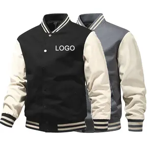 custom wholesale blank baseball jacket plus size versity wear bomber cotton pure custom logo lettermen coat baseball jakcet