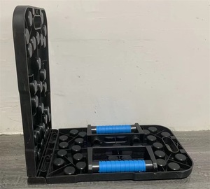 2026 New Design Portable Foldable Dip Stand Home Workout <b>Exercise</b> Equipment for Push-Ups Foldable Push-Up Board with Stand - Product Image 6