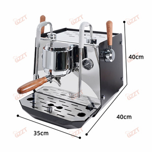 Machine à <span class=keywords><strong>café</strong></span> commerciale à vapeur à 3 trous, petite cafetière avec deux pompes, deux chaudières, machine à expresso <span class=keywords><strong>de</strong></span> <span class=keywords><strong>type</strong></span> italien - Product Image 2