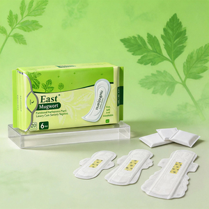 <span class=keywords><strong>Toallas</strong></span> Sanitarias de Algodón Transpirable Suave y Cómodo con Artemisia para Exportación Global, Bajo MOQ, OEM, para Uso Diario y Postparto en Maternidad - Product Image 1