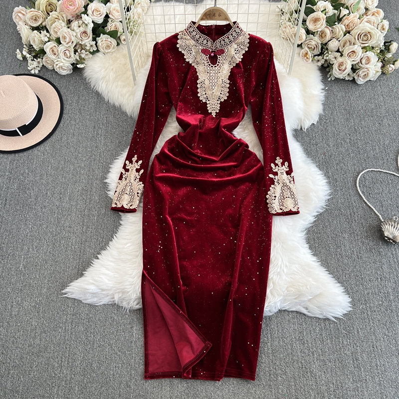 open lace back dress Amazon.com: Womens Chinese Dress