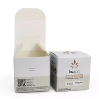 Boîtes en carton personnalisées avec logo imprimé, papier cartonné blanc, emballage pour cosmétiques, soins de la peau, huile, poudre, crème BB