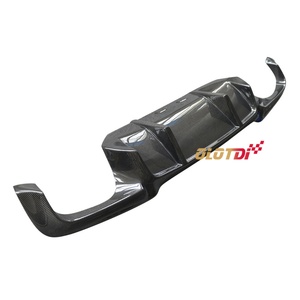 V Style Carbon Fiber Diffuser Rear Lip Bumper Winglet <b>Splitter</b> Fins Spoiler for BMW F10 M5 - Product Image 3