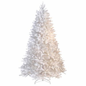 Sapin de Noël artificiel blanc pré-éclairé Longstar, branches moelleuses, support métallique robuste, idéal pour la décoration de Noël - Product Image 5