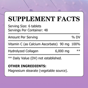 Hot Selling ODM Collagen Tablets Dietary Supplemenet Promote Skin Hair Nail Health and Boost Antioxidant Protection for Adult - Product Image 2