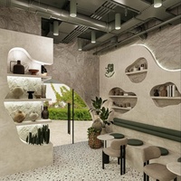 Meubles de vitrine pour boulangerie, pâtisserie, café, design d'intérieur, vitrine en verre sur mesure, comptoir de bar, rénovation de café, magasin de thé