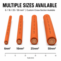 Câble de charge pour véhicules électriques EVRP 1500V haute tension blindé, âme en cuivre, isolation en caoutchouc silicone, nouveau câble de recharge pour énergie nouvelle 1M, personnalisable OEM